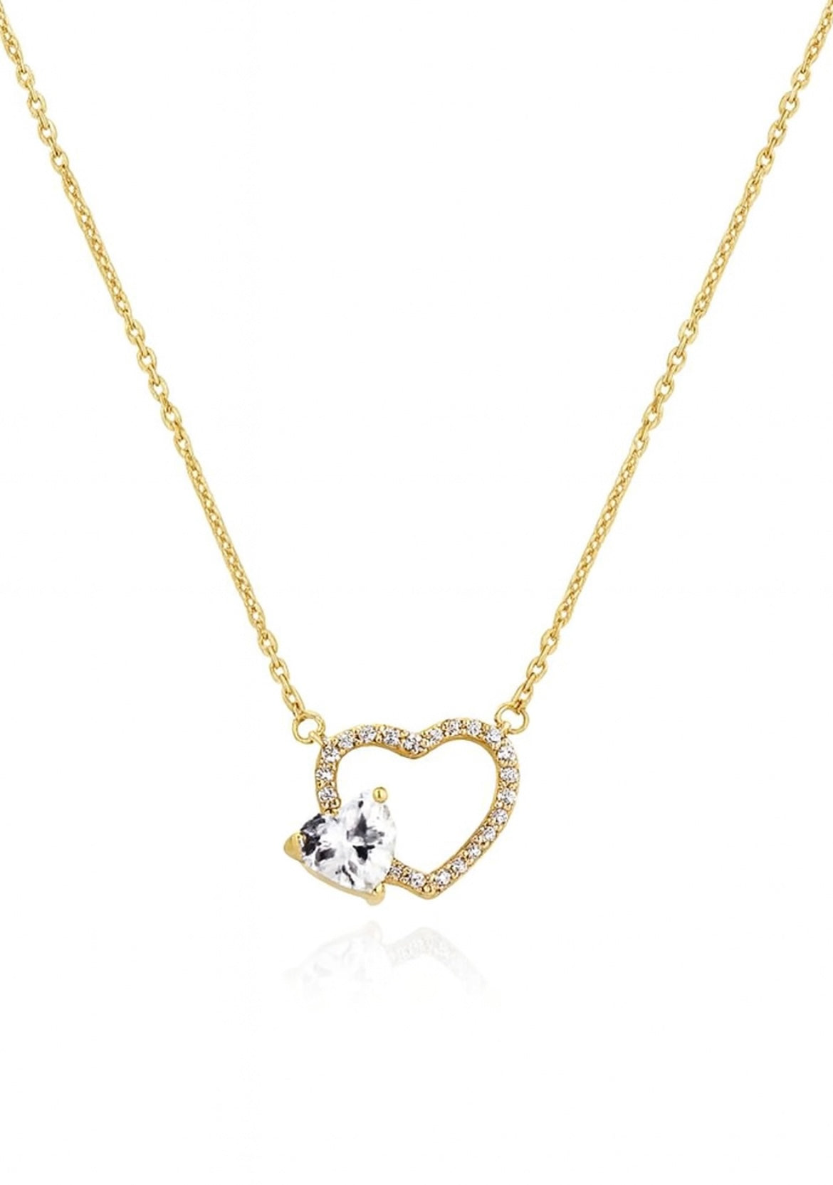 Crystal Heart Halskette