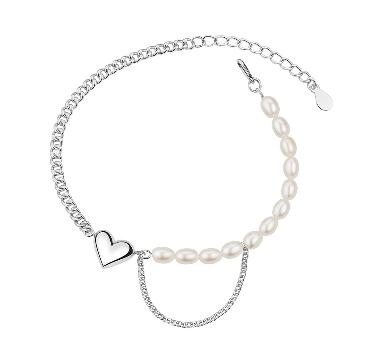 Pearl Heart Armband