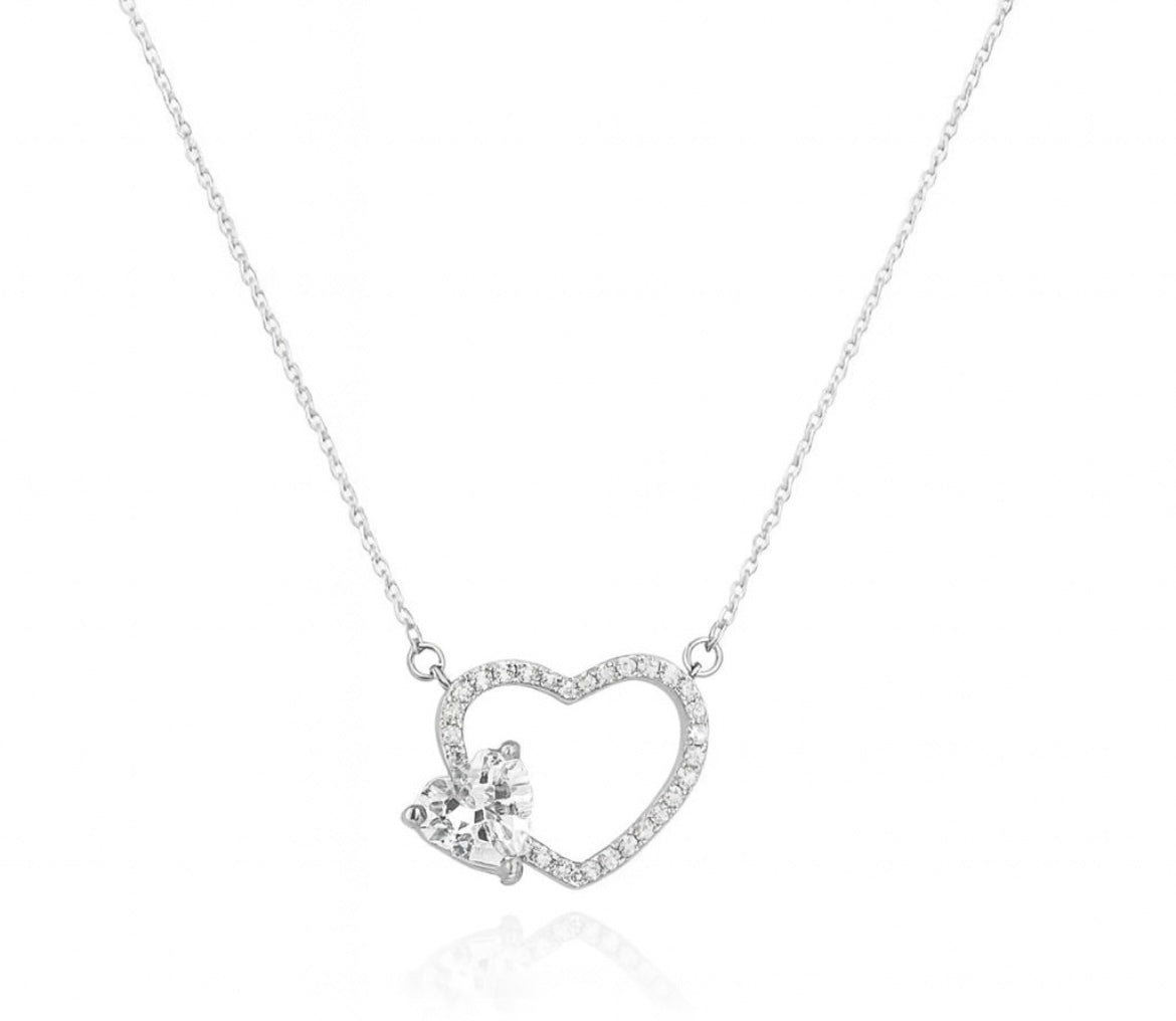 Crystal Heart Halskette