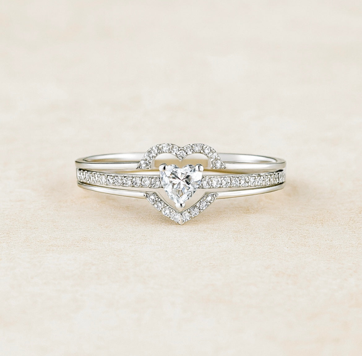 Diamond Kiss Ring